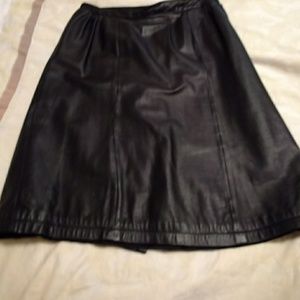 Black Leather Skirt
